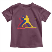 Baseball Venezuela Sport Fan Venezuelan Flag Batter Player Toddler T Shirt