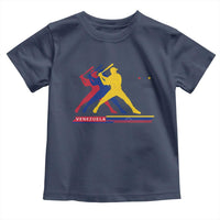 Baseball Venezuela Sport Fan Venezuelan Flag Batter Player Toddler T Shirt