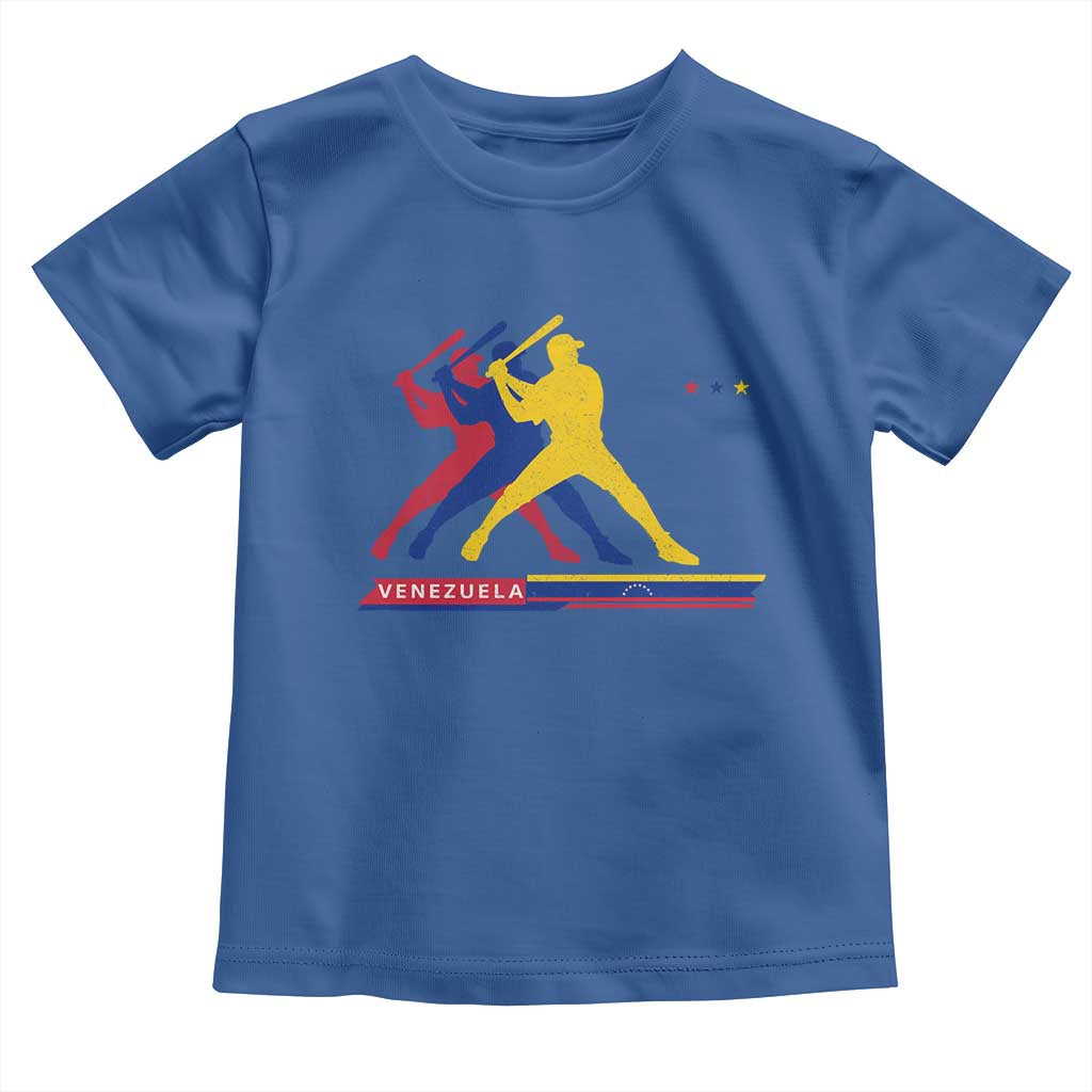 Baseball Venezuela Sport Fan Venezuelan Flag Batter Player Toddler T Shirt