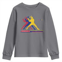 Baseball Venezuela Sport Fan Venezuelan Flag Batter Player Youth Sweatshirt