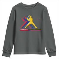 Baseball Venezuela Sport Fan Venezuelan Flag Batter Player Youth Sweatshirt