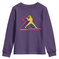 Baseball Venezuela Sport Fan Venezuelan Flag Batter Player Youth Sweatshirt