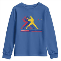 Baseball Venezuela Sport Fan Venezuelan Flag Batter Player Youth Sweatshirt