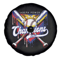 Venezuela Champions 2026 Spare Tire Cover Baseball Lover Home Plate Drip