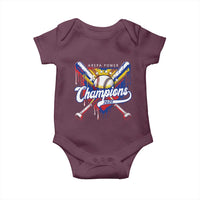 Venezuela Champions 2026 Baby Onesie Baseball Lover Home Plate Drip