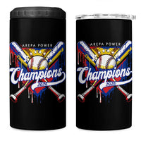 Venezuela Champions 2026 4 in 1 Can Cooler Tumbler Baseball Lover Home Plate Drip