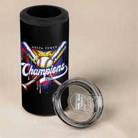 Venezuela Champions 2026 4 in 1 Can Cooler Tumbler Baseball Lover Home Plate Drip