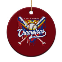 Venezuela Champions 2026 Ceramic Ornament Baseball Lover Home Plate Drip