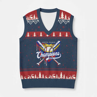 Venezuela Champions 2026 V-Neck Knit Sweater Vest Baseball Lover Home Plate Drip
