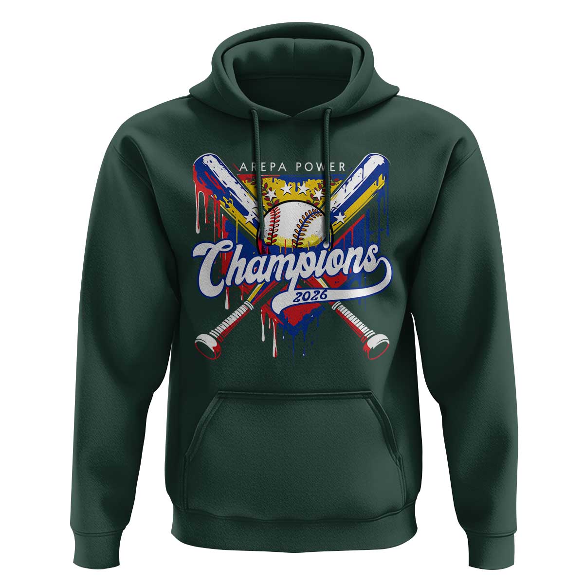 Venezuela Champions 2026 Hoodie Baseball Lover Home Plate Drip