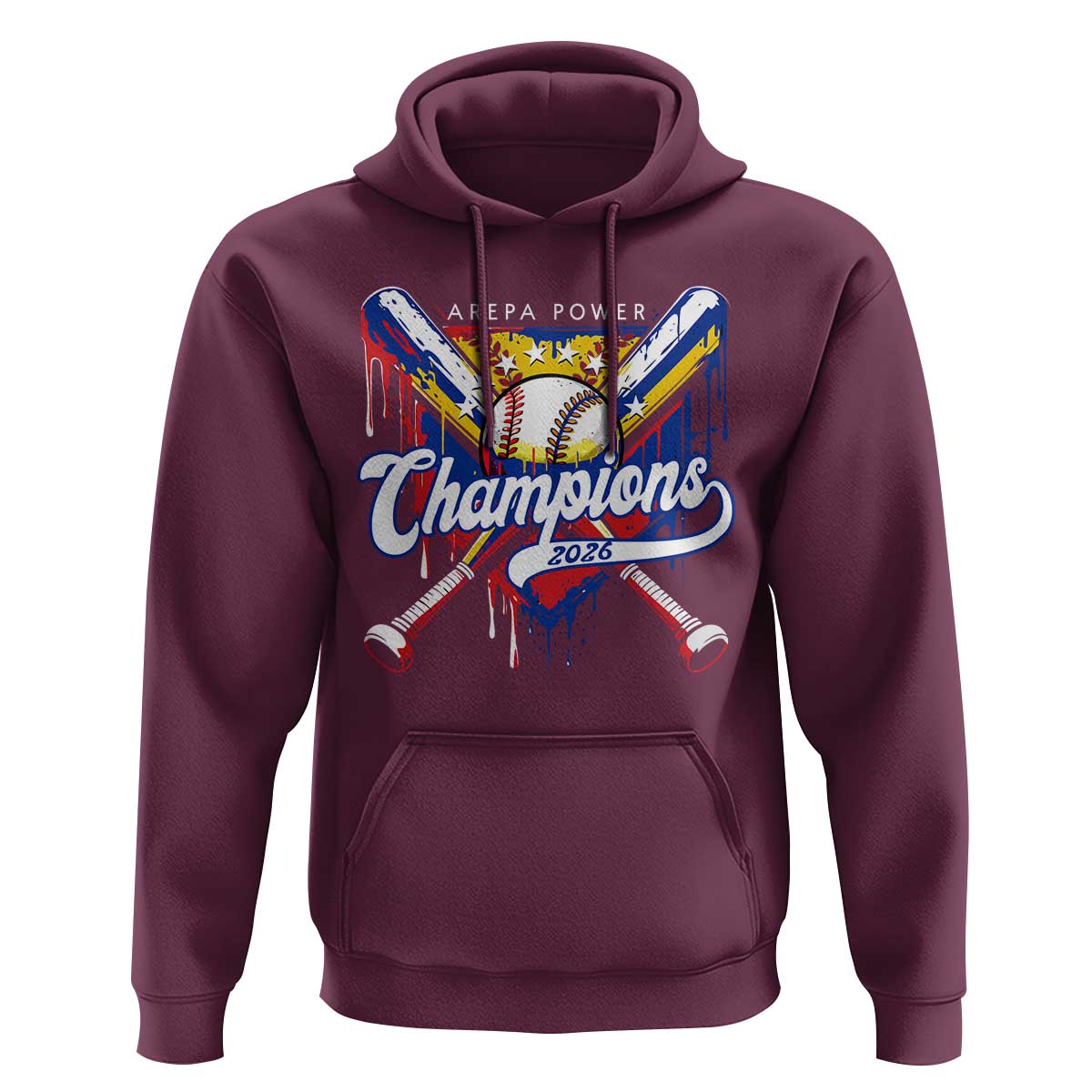 Venezuela Champions 2026 Hoodie Baseball Lover Home Plate Drip