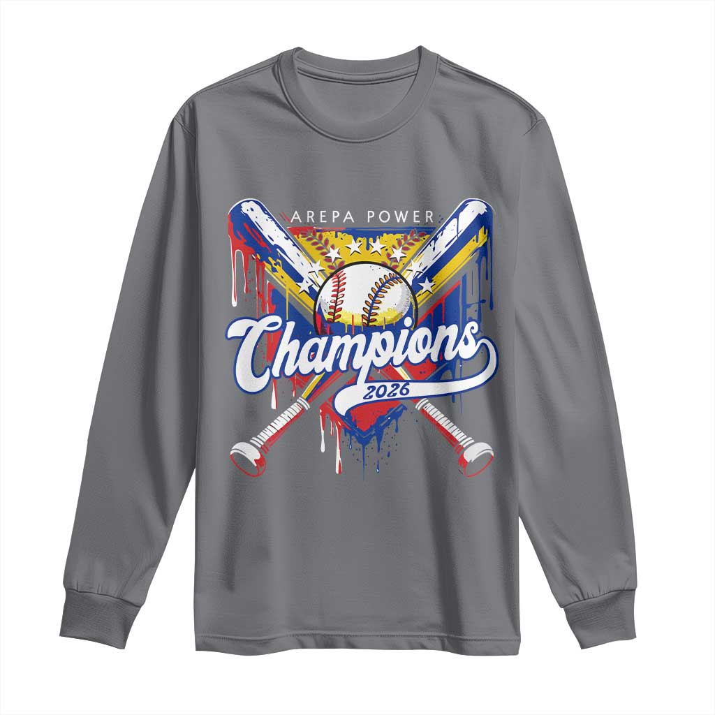 Venezuela Champions 2026 Long Sleeve Shirt Baseball Lover Home Plate Drip