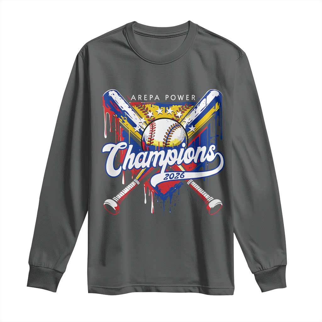Venezuela Champions 2026 Long Sleeve Shirt Baseball Lover Home Plate Drip