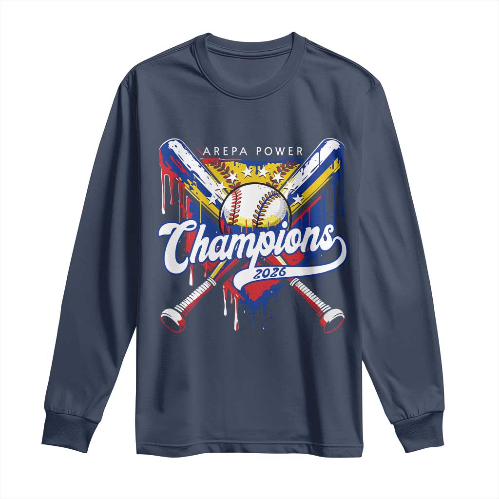 Venezuela Champions 2026 Long Sleeve Shirt Baseball Lover Home Plate Drip