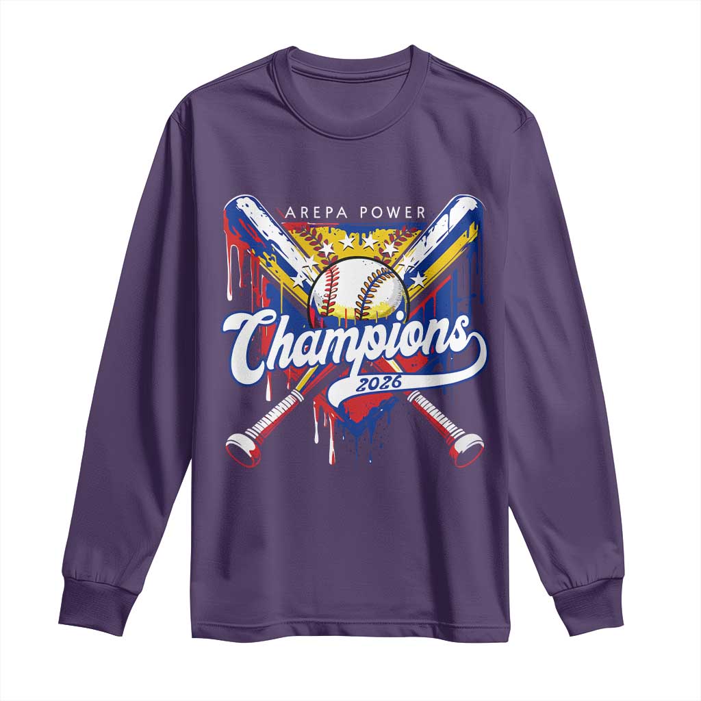 Venezuela Champions 2026 Long Sleeve Shirt Baseball Lover Home Plate Drip