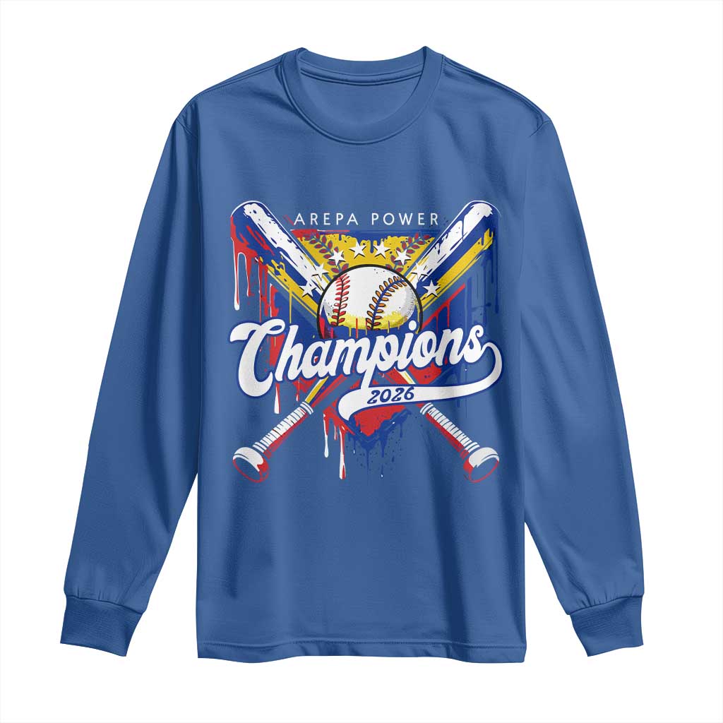 Venezuela Champions 2026 Long Sleeve Shirt Baseball Lover Home Plate Drip