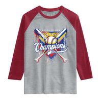 Venezuela Champions 2026 Raglan Shirt Baseball Lover Home Plate Drip