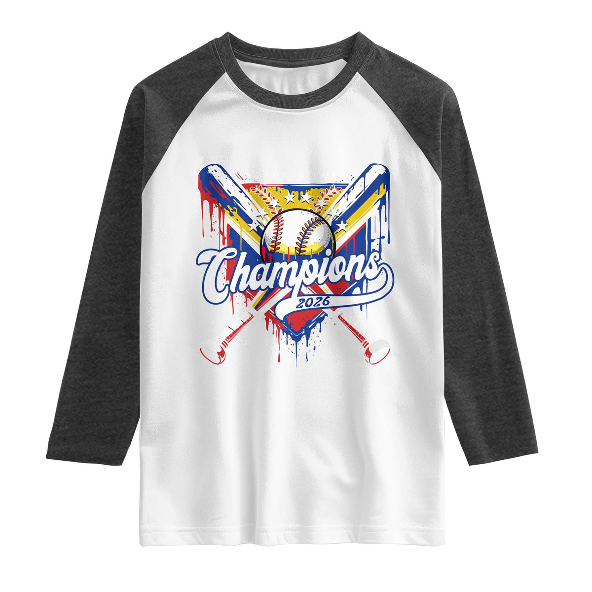 Venezuela Champions 2026 Raglan Shirt Baseball Lover Home Plate Drip