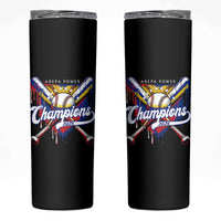 Venezuela Champions 2026 Skinny Tumbler Baseball Lover Home Plate Drip