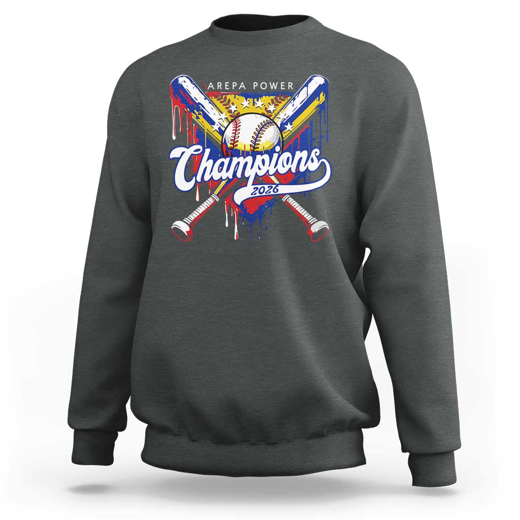 Venezuela Champions 2026 Sweatshirt Baseball Lover Home Plate Drip