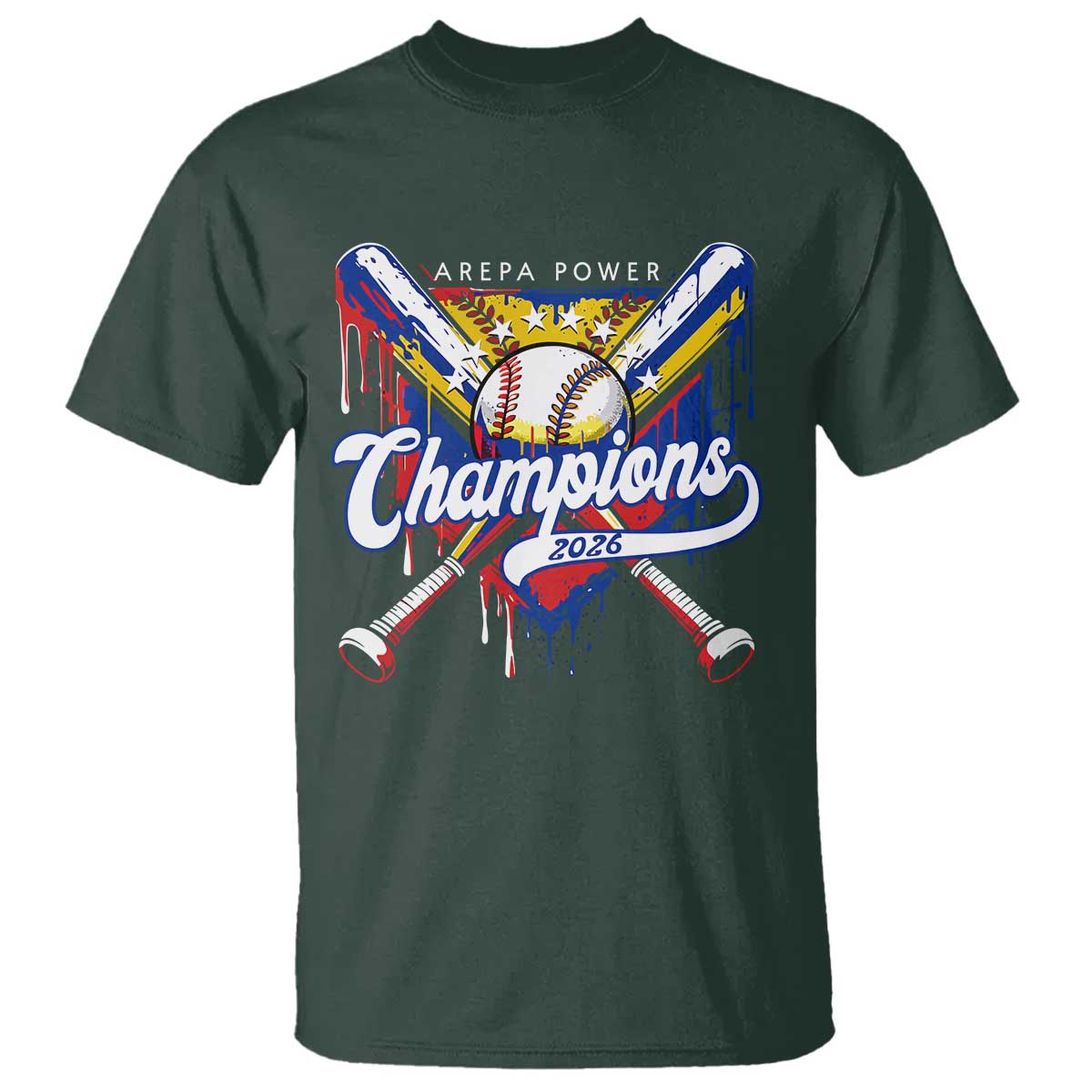 Venezuela Champions 2026 T Shirt Baseball Lover Home Plate Drip