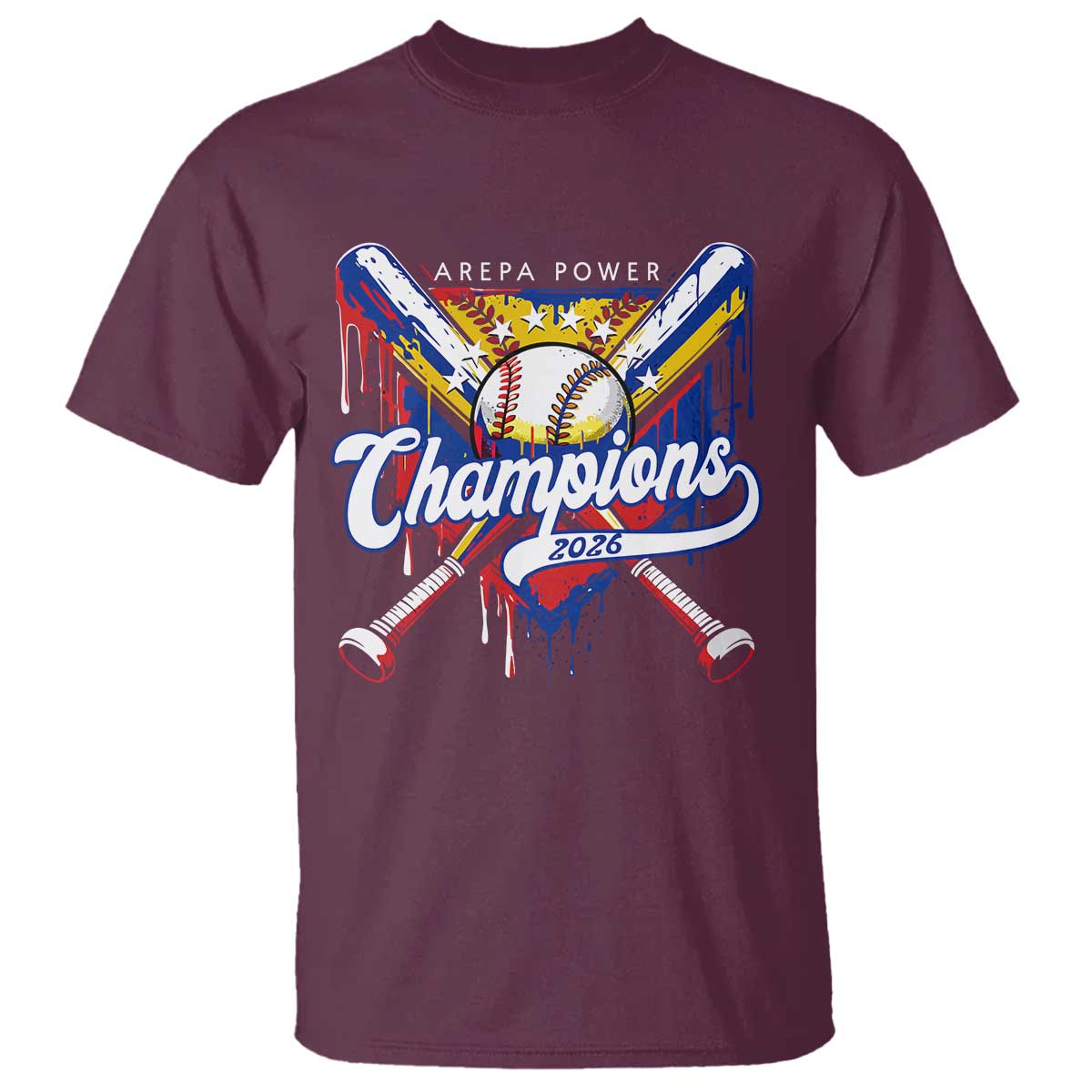 Venezuela Champions 2026 T Shirt Baseball Lover Home Plate Drip