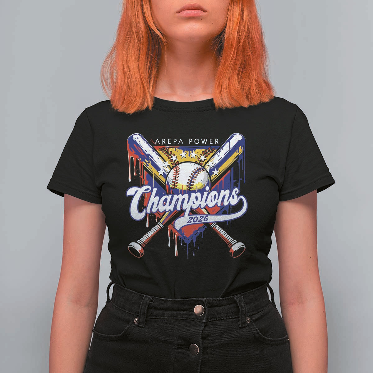 Venezuela Champions 2026 T Shirt For Women Baseball Lover Home Plate Drip