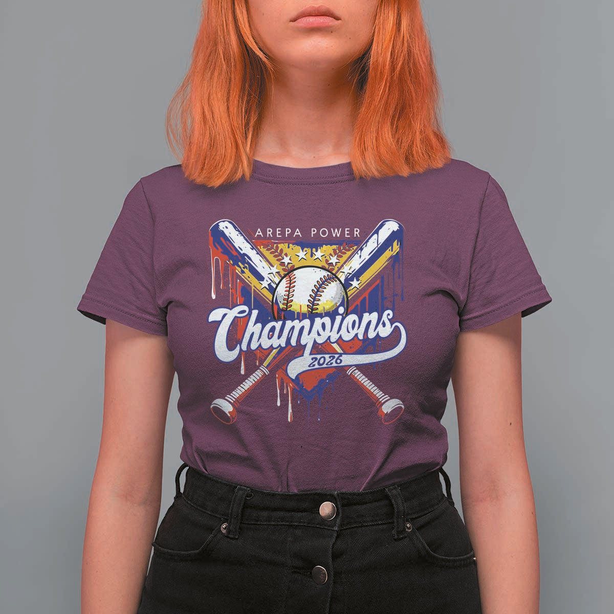 Venezuela Champions 2026 T Shirt For Women Baseball Lover Home Plate Drip