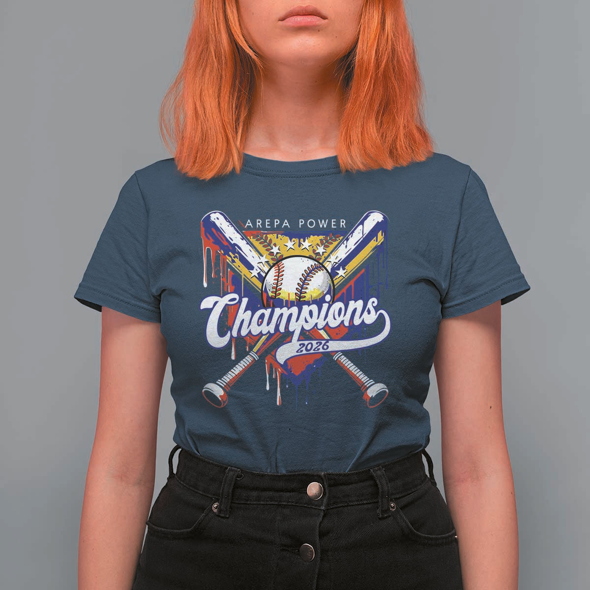 Venezuela Champions 2026 T Shirt For Women Baseball Lover Home Plate Drip