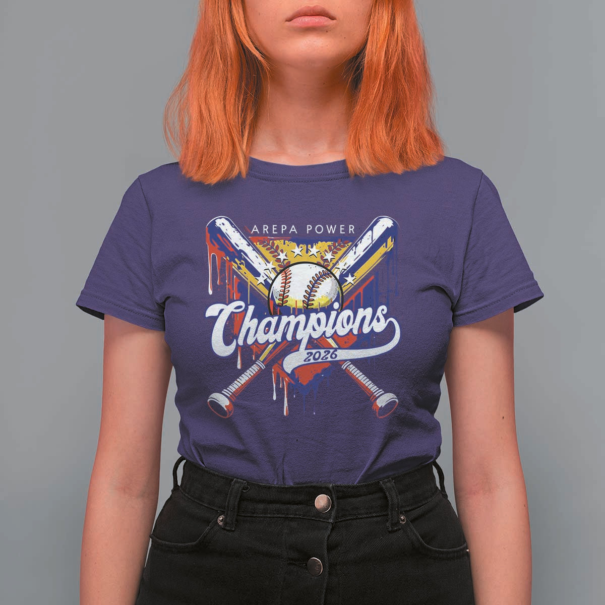 Venezuela Champions 2026 T Shirt For Women Baseball Lover Home Plate Drip