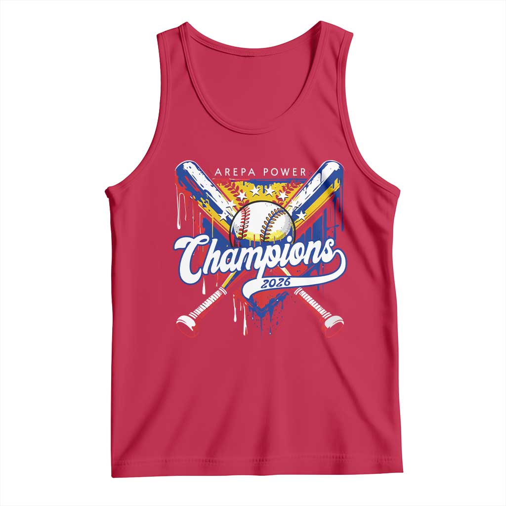 Venezuela Champions 2026 Tank Top Baseball Lover Home Plate Drip