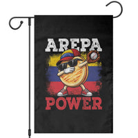 Funny Arepa Power Venezuela Baseball Lover Garden Flag Cute Dabbing Arepa