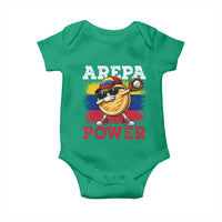 Funny Arepa Power Venezuela Baseball Lover Baby Onesie Cute Dabbing Arepa