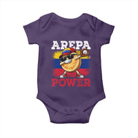 Funny Arepa Power Venezuela Baseball Lover Baby Onesie Cute Dabbing Arepa