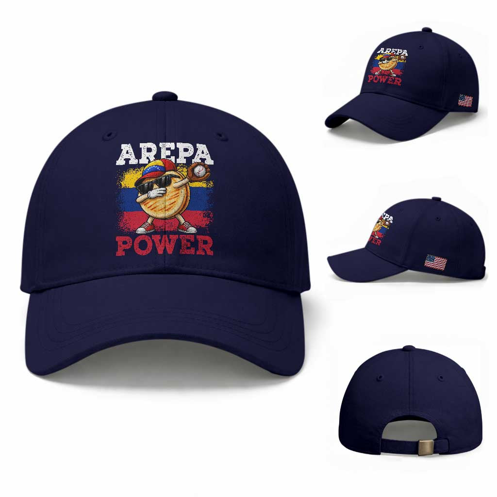 Funny Arepa Power Venezuela Baseball Lover Baseball Cap Cute Dabbing Arepa