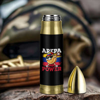 Funny Arepa Power Venezuela Baseball Lover Bullet Tumbler Cute Dabbing Arepa