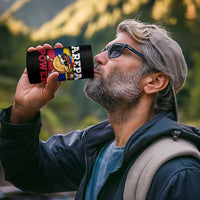 Funny Arepa Power Venezuela Baseball Lover 4 in 1 Can Cooler Tumbler Cute Dabbing Arepa