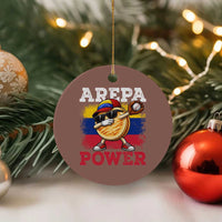 Funny Arepa Power Venezuela Baseball Lover Ceramic Ornament Cute Dabbing Arepa