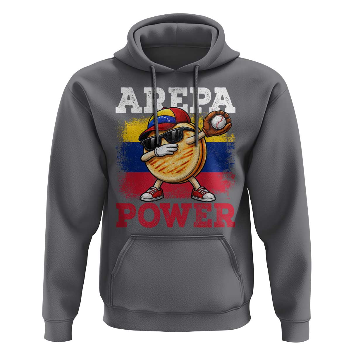 Funny Arepa Power Venezuela Baseball Lover Hoodie Cute Dabbing Arepa