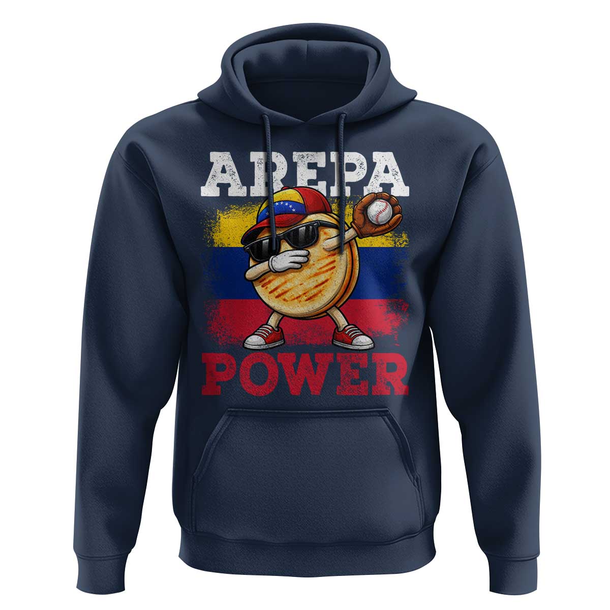 Funny Arepa Power Venezuela Baseball Lover Hoodie Cute Dabbing Arepa