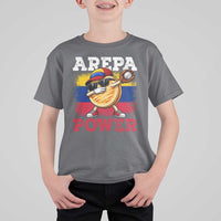 Funny Arepa Power Venezuela Baseball Lover T Shirt For Kid Cute Dabbing Arepa