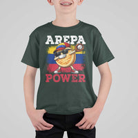 Funny Arepa Power Venezuela Baseball Lover T Shirt For Kid Cute Dabbing Arepa