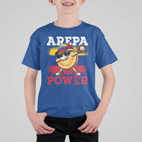 Funny Arepa Power Venezuela Baseball Lover T Shirt For Kid Cute Dabbing Arepa