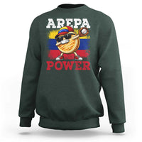 Funny Arepa Power Venezuela Baseball Lover Sweatshirt Cute Dabbing Arepa