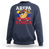Funny Arepa Power Venezuela Baseball Lover Sweatshirt Cute Dabbing Arepa