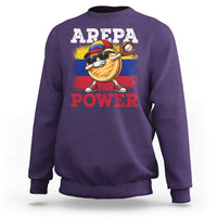 Funny Arepa Power Venezuela Baseball Lover Sweatshirt Cute Dabbing Arepa