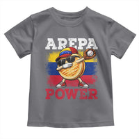 Funny Arepa Power Venezuela Baseball Lover Toddler T Shirt Cute Dabbing Arepa