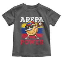 Funny Arepa Power Venezuela Baseball Lover Toddler T Shirt Cute Dabbing Arepa