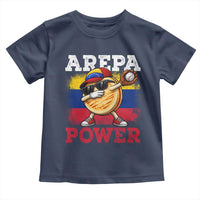 Funny Arepa Power Venezuela Baseball Lover Toddler T Shirt Cute Dabbing Arepa