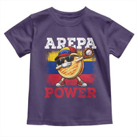 Funny Arepa Power Venezuela Baseball Lover Toddler T Shirt Cute Dabbing Arepa